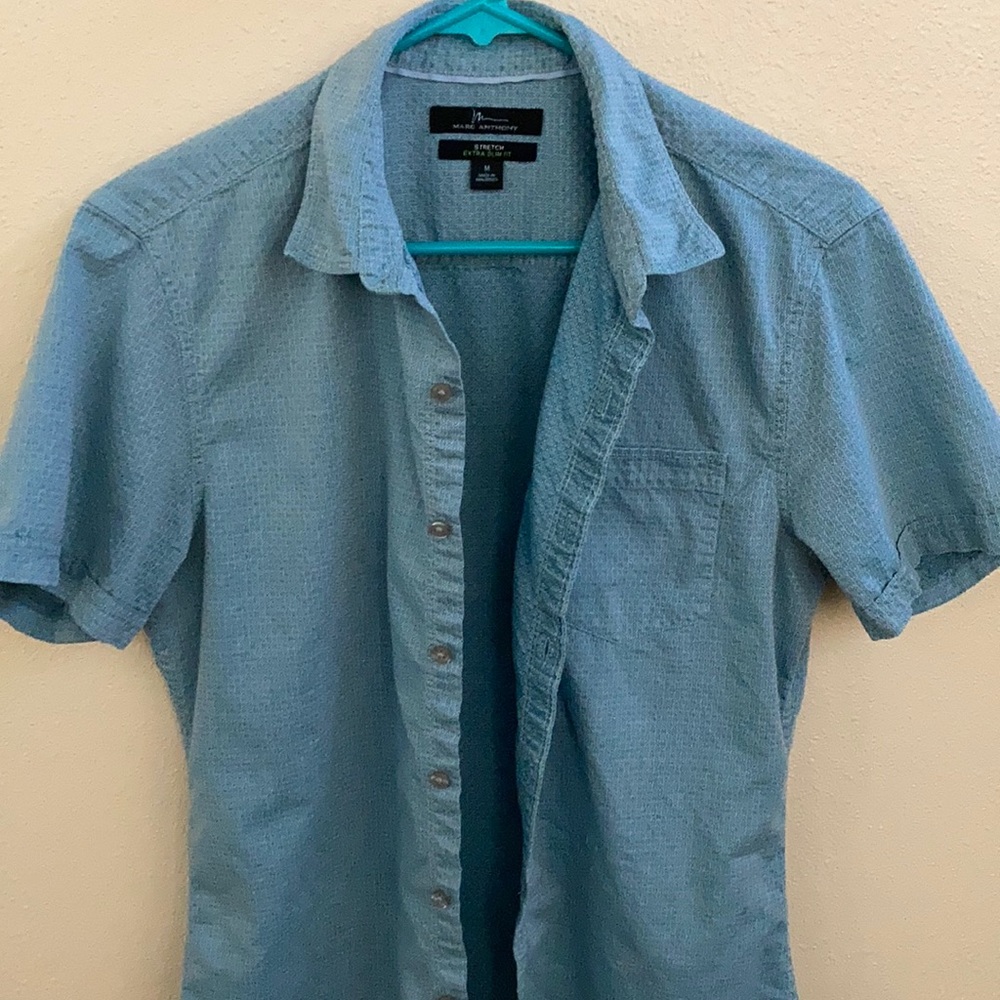 Marc Anthony Extra Slim Fit Button up Dress Shirt - Picture 2 of 3